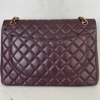 Bolsa Chanel Maxi Double Flap Vinho