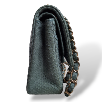 Bolsa Chanel Python Verde