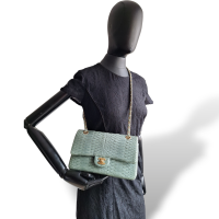 Bolsa Chanel Python Verde