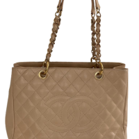 Bolsa Chanel Shopper Bege