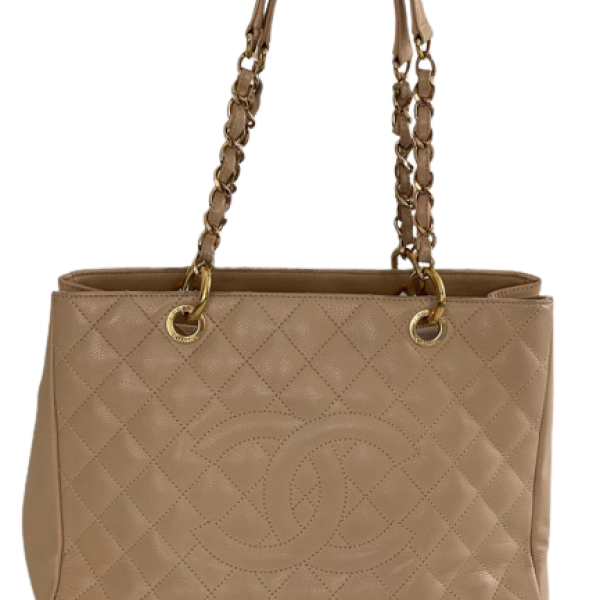 Bolsa Chanel Shopper Bege