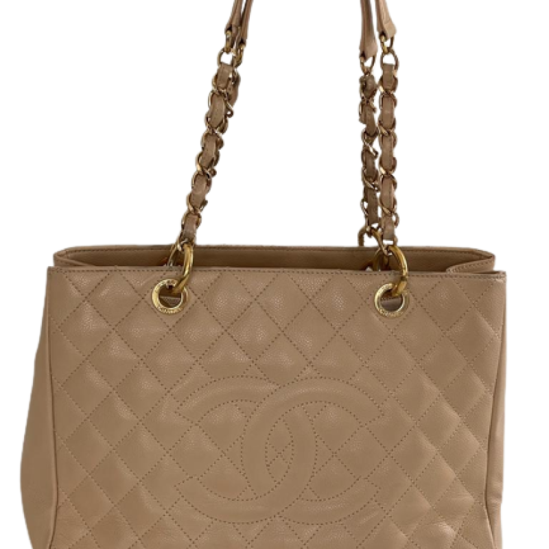 Bolsa Chanel Shopper Bege