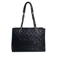 Bolsa Chanel Shopper Caviar Preta