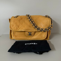 Bolsa Chanel Shoulder Couro Caramelo