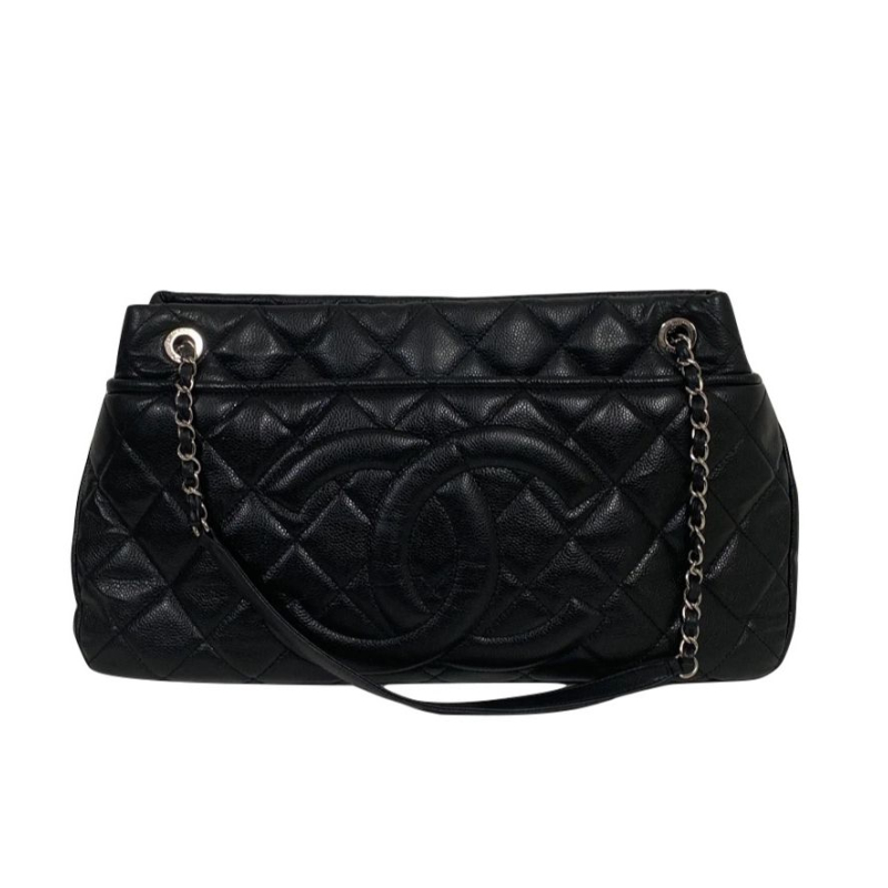 Bolsa Chanel Timeless CC Caviar Preta Bolsa Chanel Timeless CC Caviar Preta