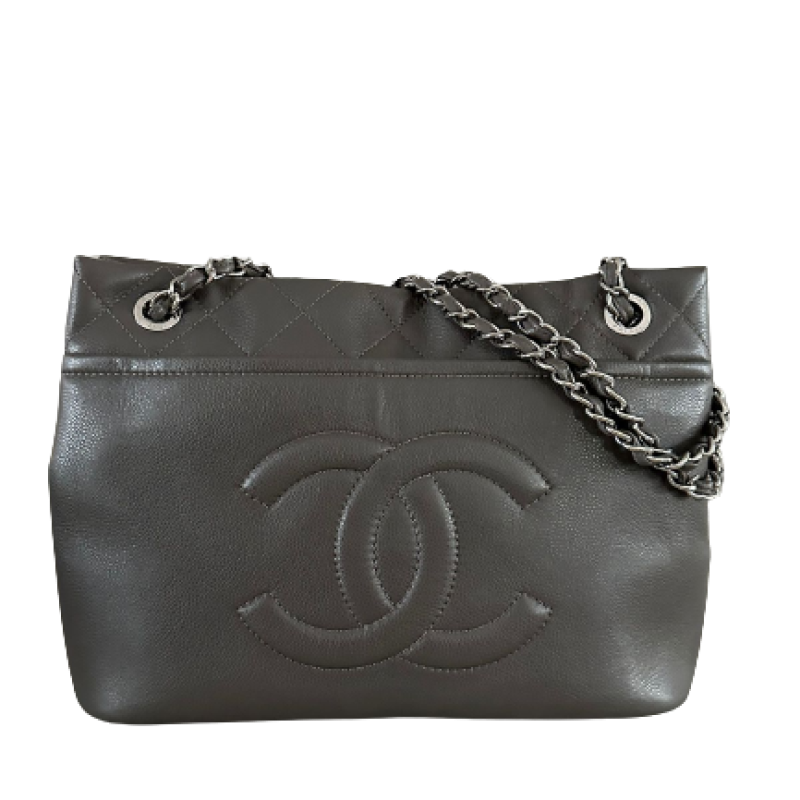 Bolsa Chanel Timeless CC Cinza Bolsa Chanel Timeless CC Cinza