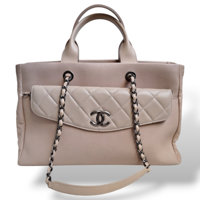 Bolsa Chanel Tote Caviar Rose Bolsa Chanel Tote Caviar Rose