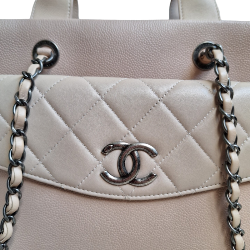 Bolsa Chanel Tote Caviar Rose