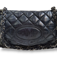 Bolsa Chanel Vintage Azul Marinho