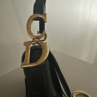 Bolsa Chiristian Dior Saddle Preta