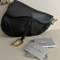 Bolsa Chiristian Dior Saddle Preta