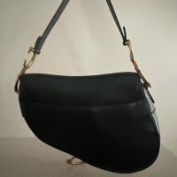 Bolsa Chiristian Dior Saddle Preta