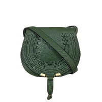 Bolsa Chloé Marcie Crossbody Couro Verde