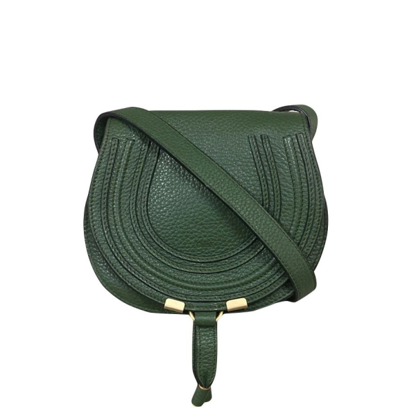 Bolsa Chloé Marcie Crossbody Couro Verde