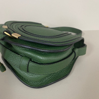 Bolsa Chloé Marcie Crossbody Couro Verde