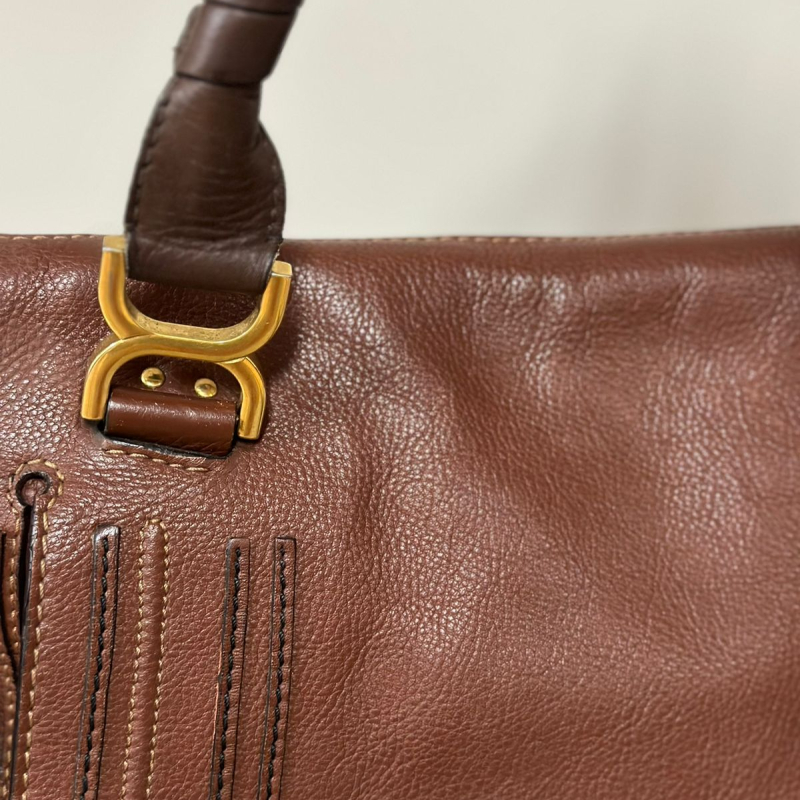 Bolsa Chloé Marcie Hobo Large Caramelo