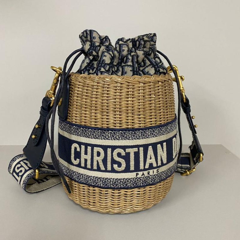 Bolsa Christian Dior Bucket Wicker