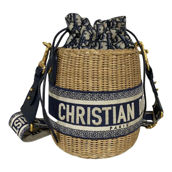 Bolsa Christian Dior Bucket Wicker