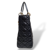 Bolsa Christian Dior Cannage Lady Dior Preta