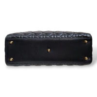 Bolsa Christian Dior Cannage Lady Dior Preta