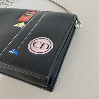 Bolsa Christian Dior Diorama Pink Desert Preta 