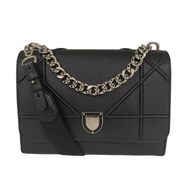 Bolsa Christian Dior Diorama Calfskin Preta Bolsa Christian Dior Diorama Calfskin Preta