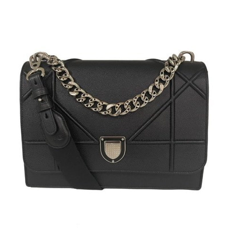 Bolsa Christian Dior Diorama Calfskin Preta Bolsa Christian Dior Diorama Calfskin Preta