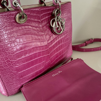 Bolsa Christian Dior Dioríssimo Croco Rosa - PREÇO SOB CONSULTA
