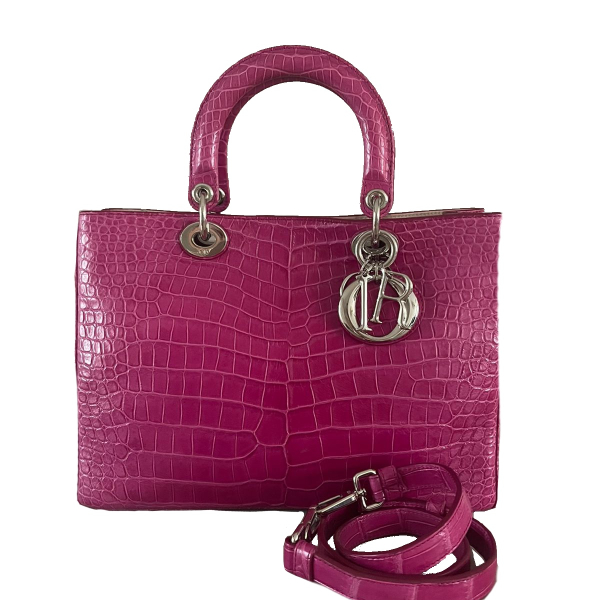 Bolsa Christian Dior Dioríssimo Croco Rosa - PREÇO SOB CONSULTA