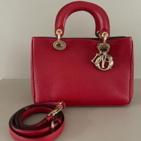 Bolsa Christian Dior Diorissimo Vermelha