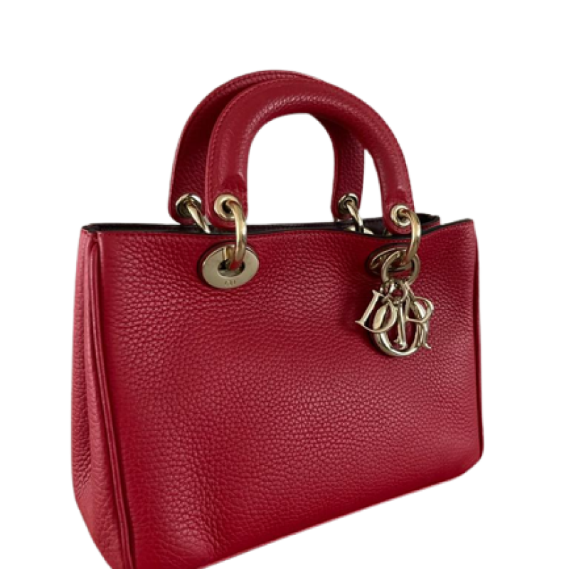 Bolsa Christian Dior Diorissimo Vermelha Bolsa Christian Dior Diorissimo Vermelha