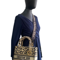 Bolsa Christian Dior Lady D-Lite Média Animal Print