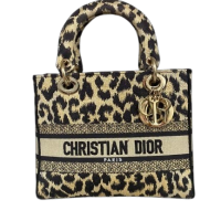 Bolsa Christian Dior Lady D-Lite Média Animal Print