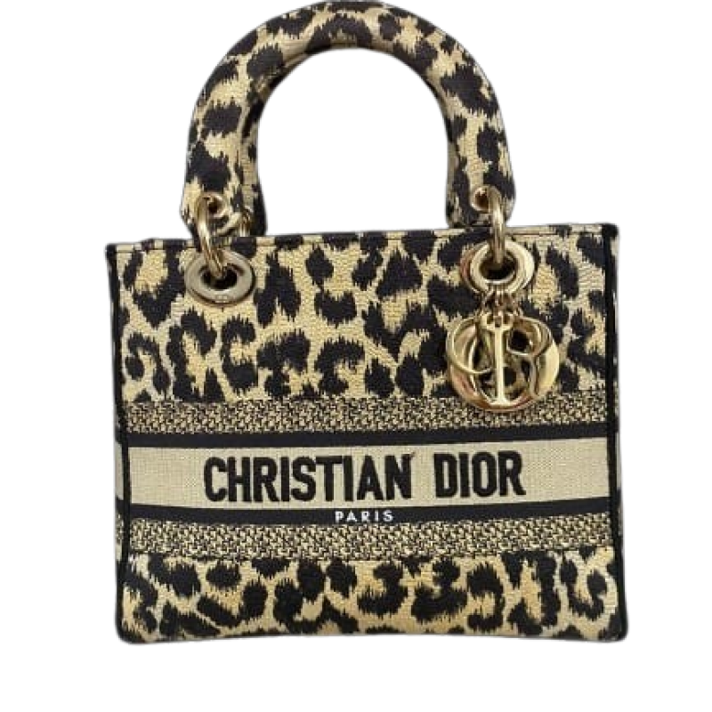 Bolsa Christian Dior Lady D-Lite Média Animal Print Bolsa Christian Dior Lady D-Lite Média Animal Print