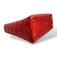 Bolsa Christian Dior Lady Dior Cannage Large Vermelha