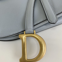 Bolsa Christian Dior Saddle Azul 