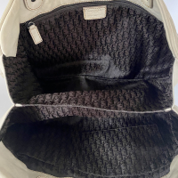 Bolsa Christian Dior Saddle Gaucho Couro Off- White