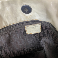 Bolsa Christian Dior Saddle Gaucho Couro Off- White