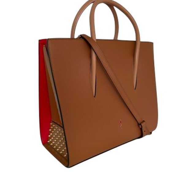 Bolsa Christian Louboutin Paloma Calfskin Caramelo
