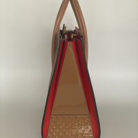 Bolsa Christian Louboutin Paloma Calfskin Caramelo