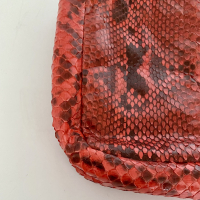 Bolsa Clutch Alexandre Birman Python Vermelha