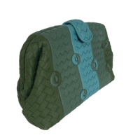 Bolsa Clutch Bottega Veneta The Lauren Verde
