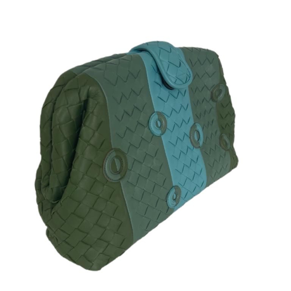 Bolsa Clutch Bottega Veneta The Lauren Verde Bolsa Clutch Bottega Veneta The Lauren Verde