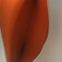 Clutch Celine Pouch Bicolor Vinho e Laranja 