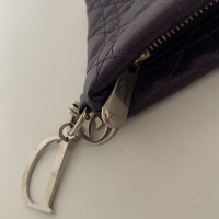 Bolsa Clutch Christian Dior Coated Cannage Roxa