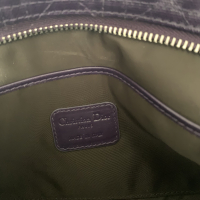 Bolsa Clutch Christian Dior Coated Cannage Roxa