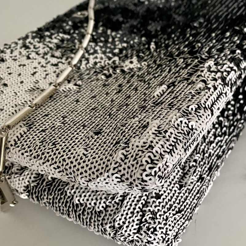 Bolsa Clutch Christian Dior Paetê  Bolsa Clutch Christian Dior Paetê