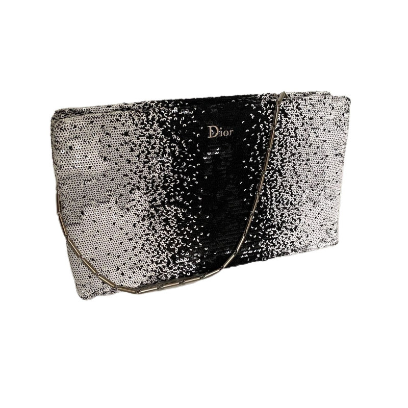 Bolsa Clutch Christian Dior Paetê  Bolsa Clutch Christian Dior Paetê