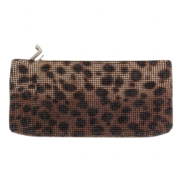 Bolsa Clutch Christian Louboutin Cristal Onça Cristais