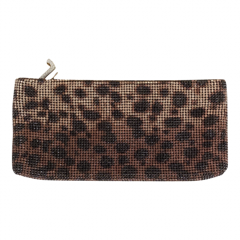 Bolsa Clutch Christian Louboutin Cristal Onça Cristais Bolsa Clutch Christian Louboutin Cristal Onça Cristais